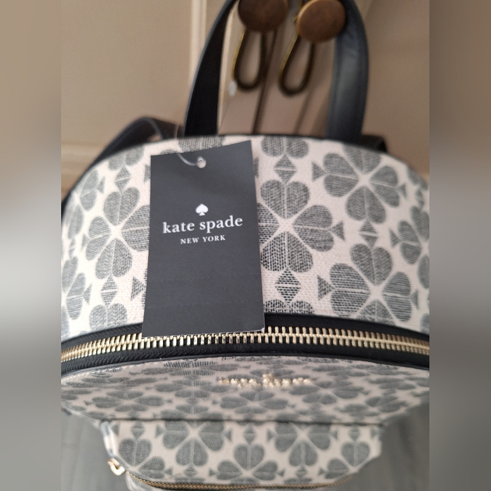 NWT Kate Spade Gray Spades Mini Backpack - Picture 3 of 12
